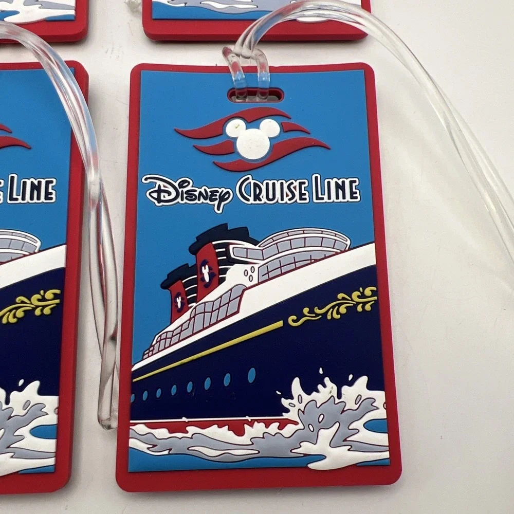 4x New Disney Cruise Line Sailing Ship Luggage Tag Lot Of 4